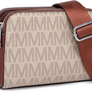 Crossbody Bags for Women Triple Zip Vegan Leather Camera Purses Small Shoulder H